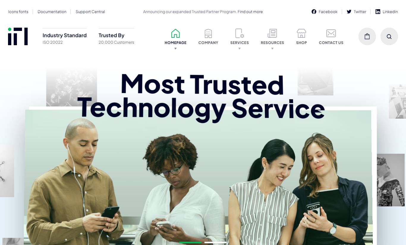 ITLab – Technology Solutions & Services WordPress Theme